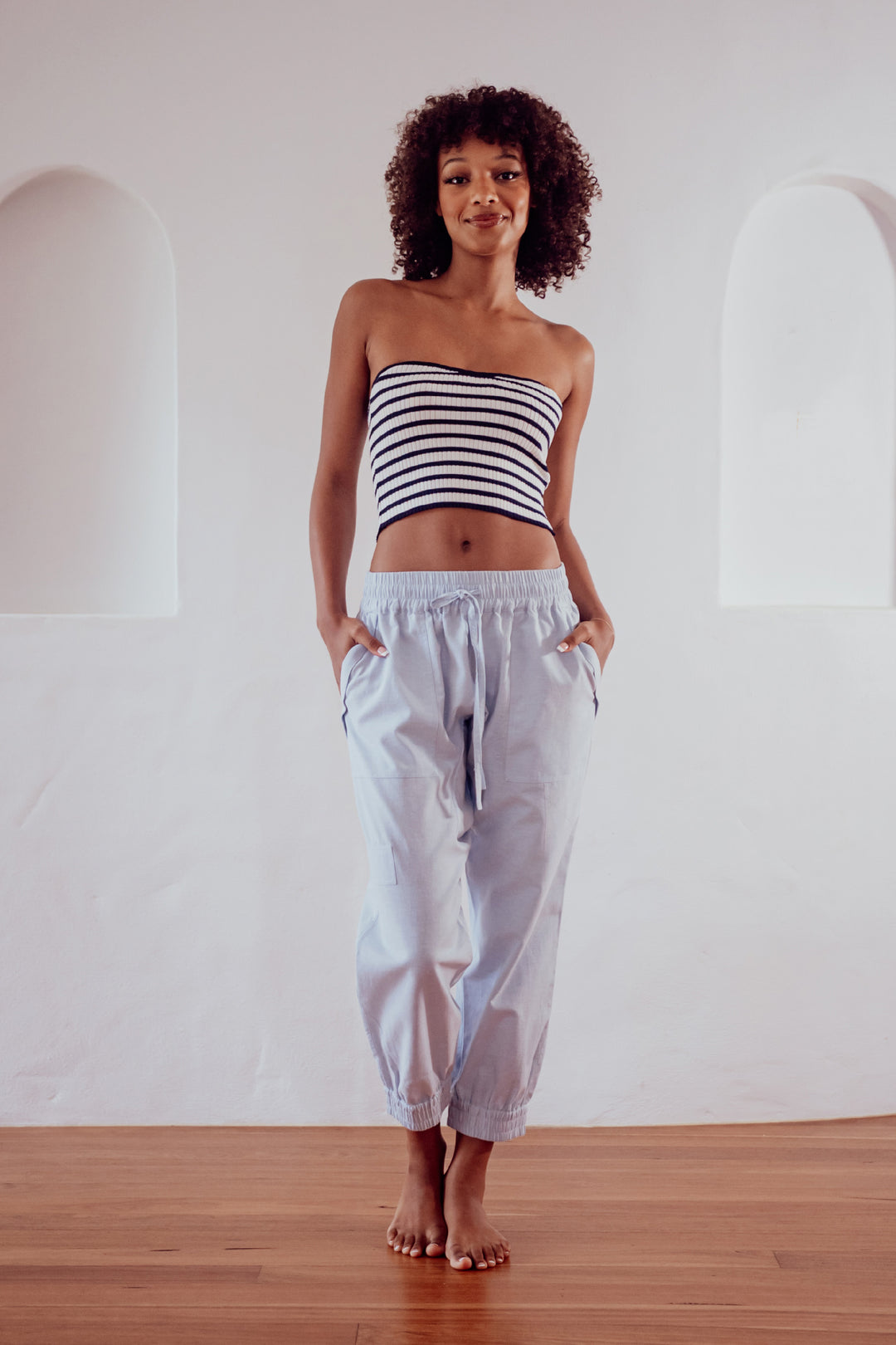 Forget Me Not Chambray Harem Pant