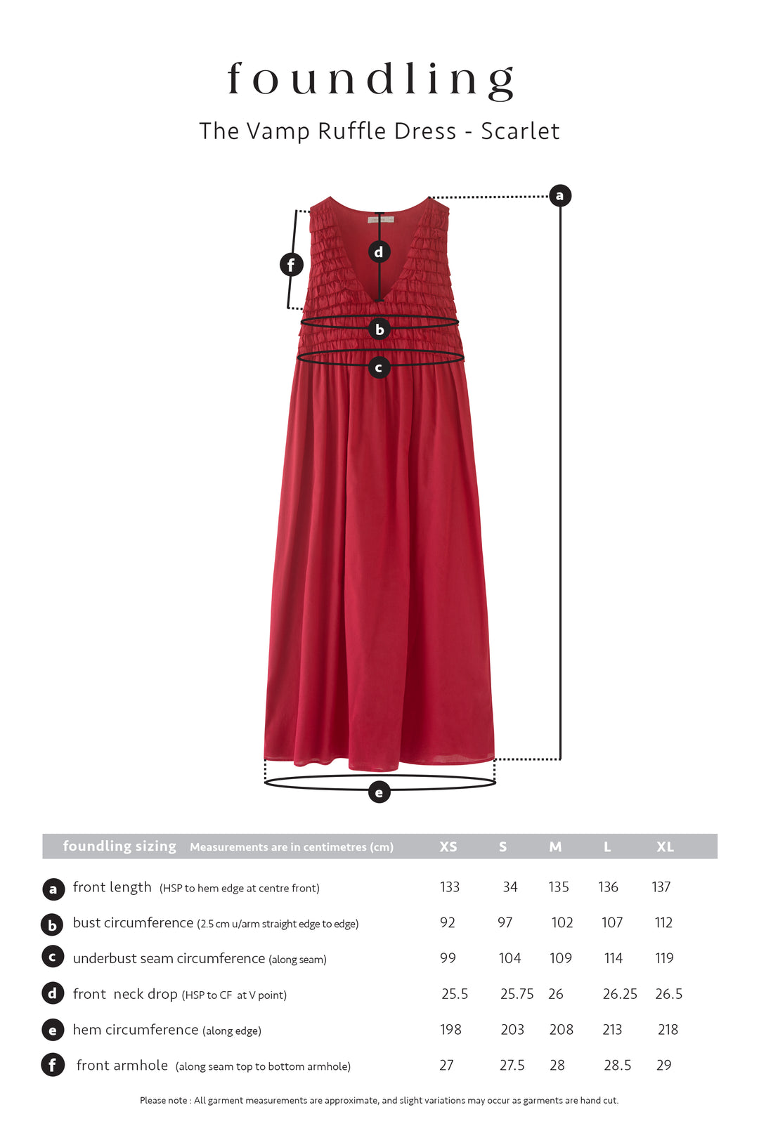 Vamp Ruffle Dress Scarlet