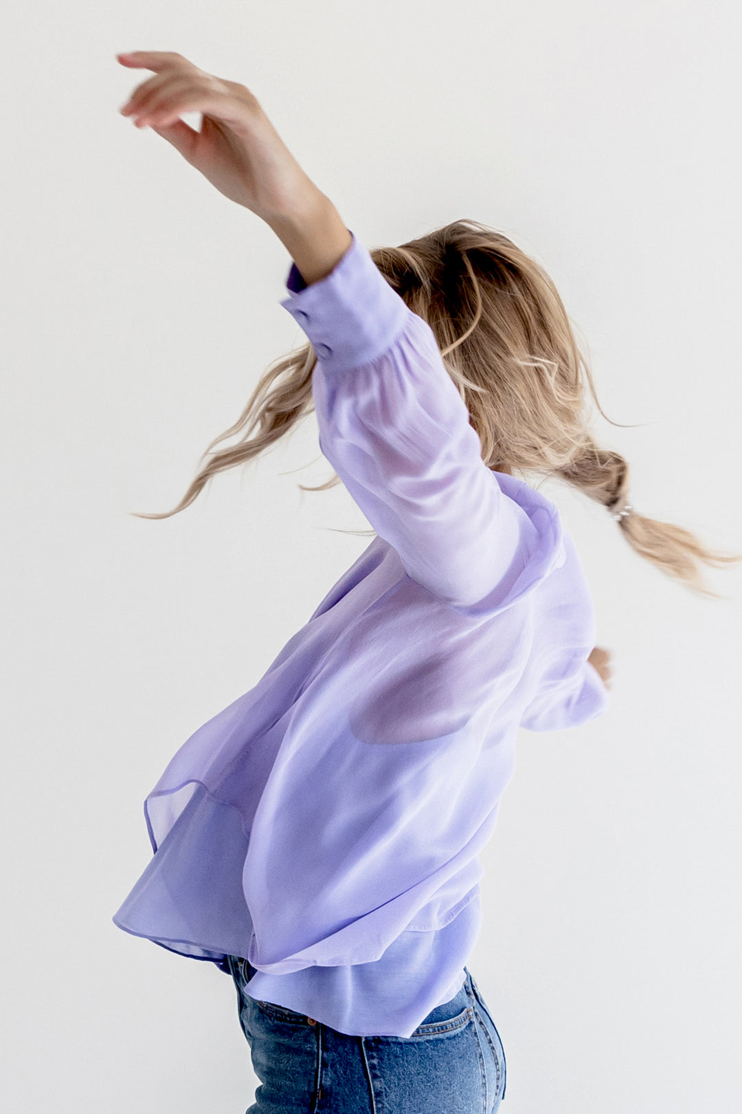 Miss Saigon Silk Blouse Orchid