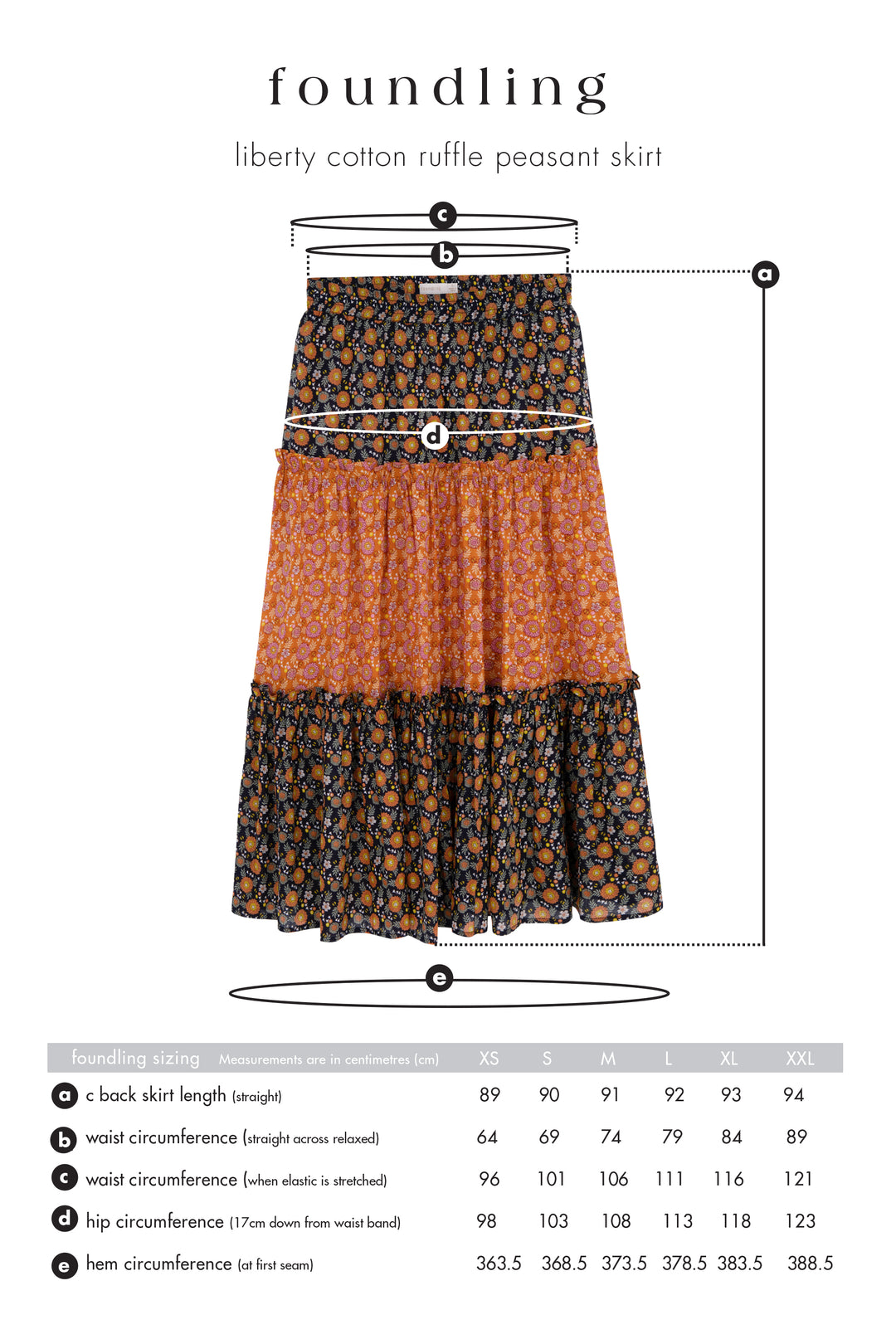 Liberty Peasant Ruffle Skirt