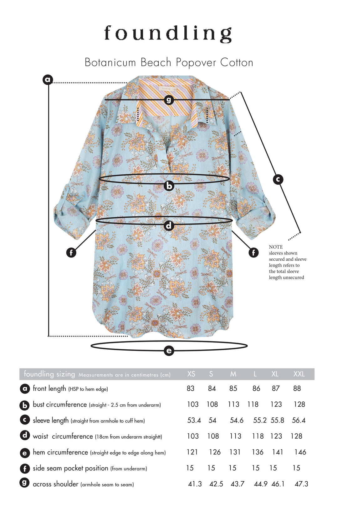 blue floral cotton beach shirt summer popover