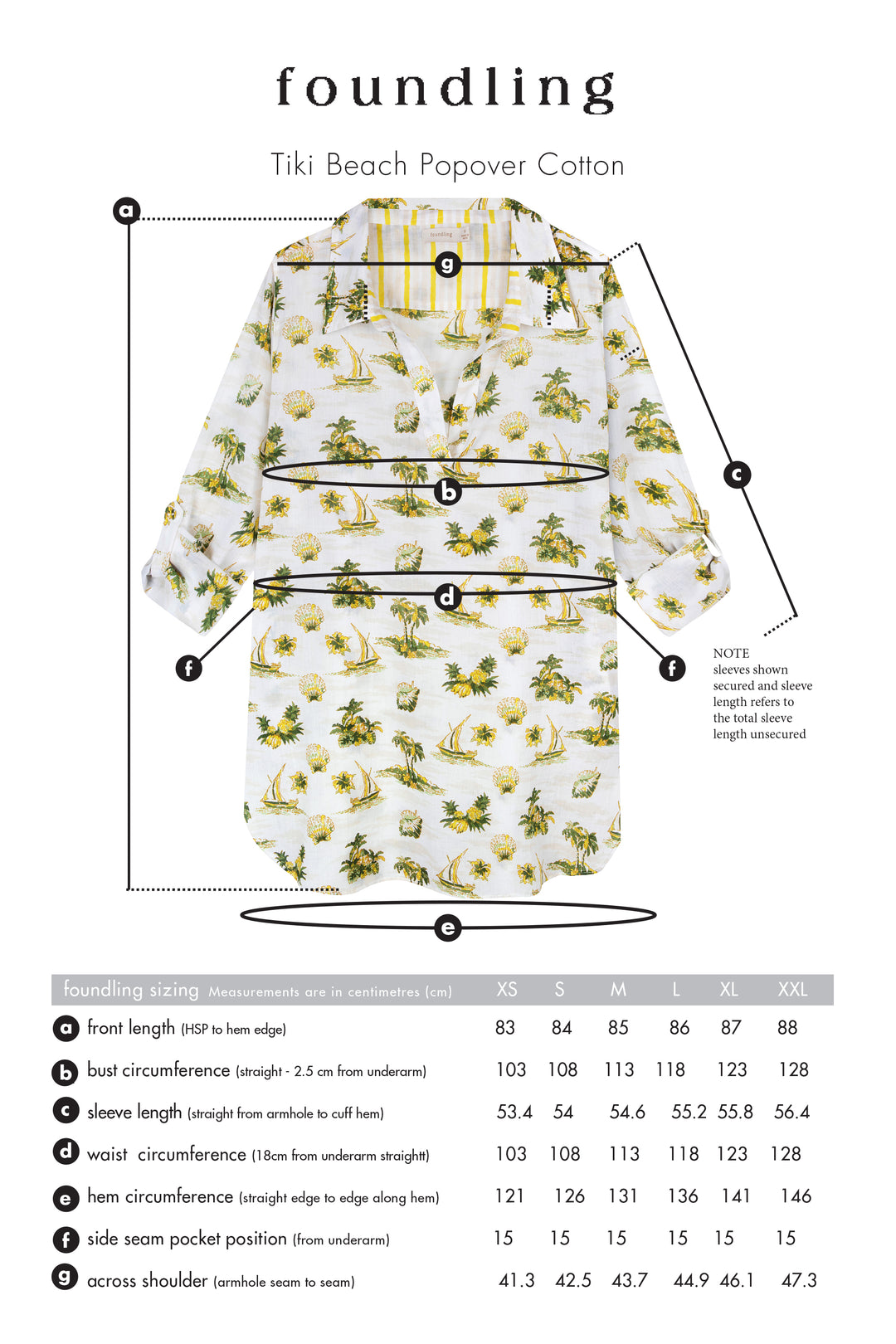 Tiki Beach Popover Cotton