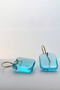 Cerulean Cabochon Drop earrings