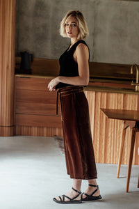 Silk Road Wide Leg Pants Sandalwood