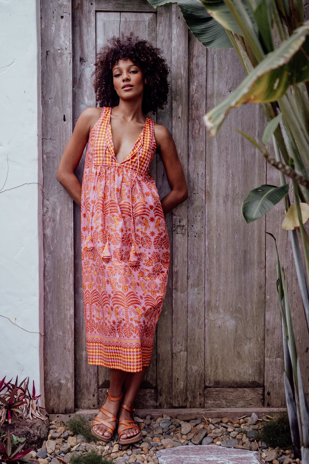 Martinique Midi Dress Pure Cotton Voile