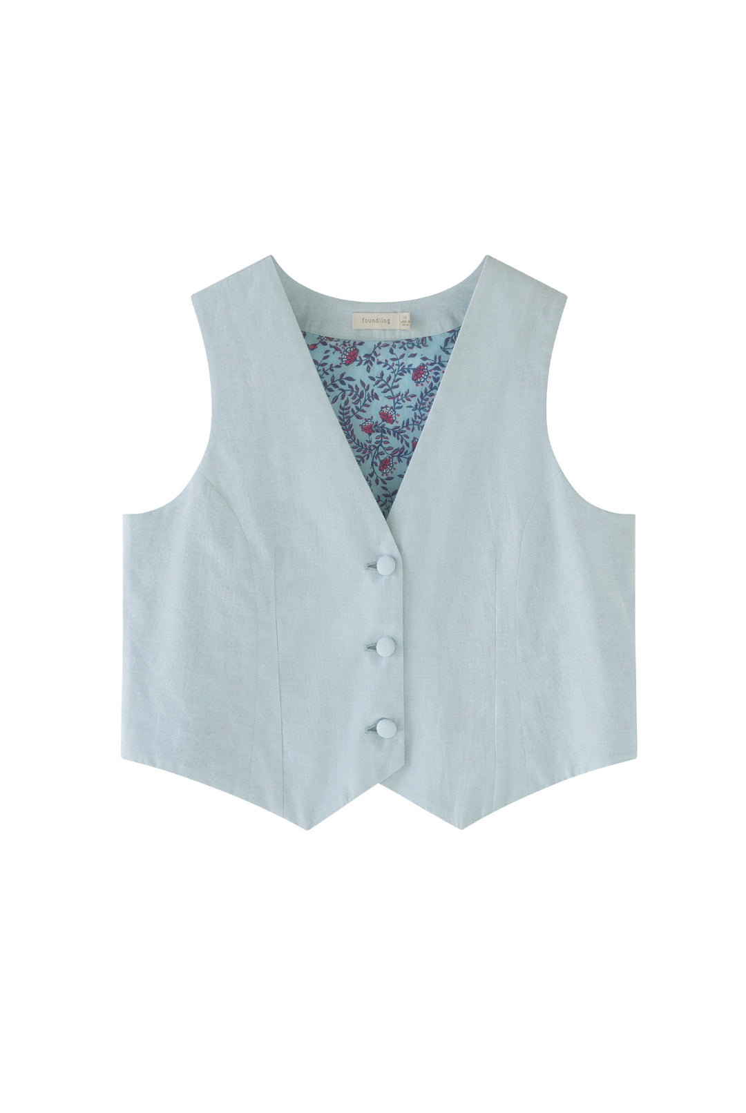 Forget Me Not Chambray Waistcoat