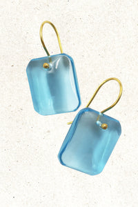 Cerulean Cabochon Drop earrings