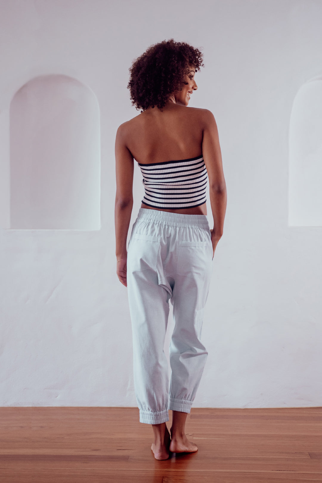Forget Me Not Chambray Harem Pant