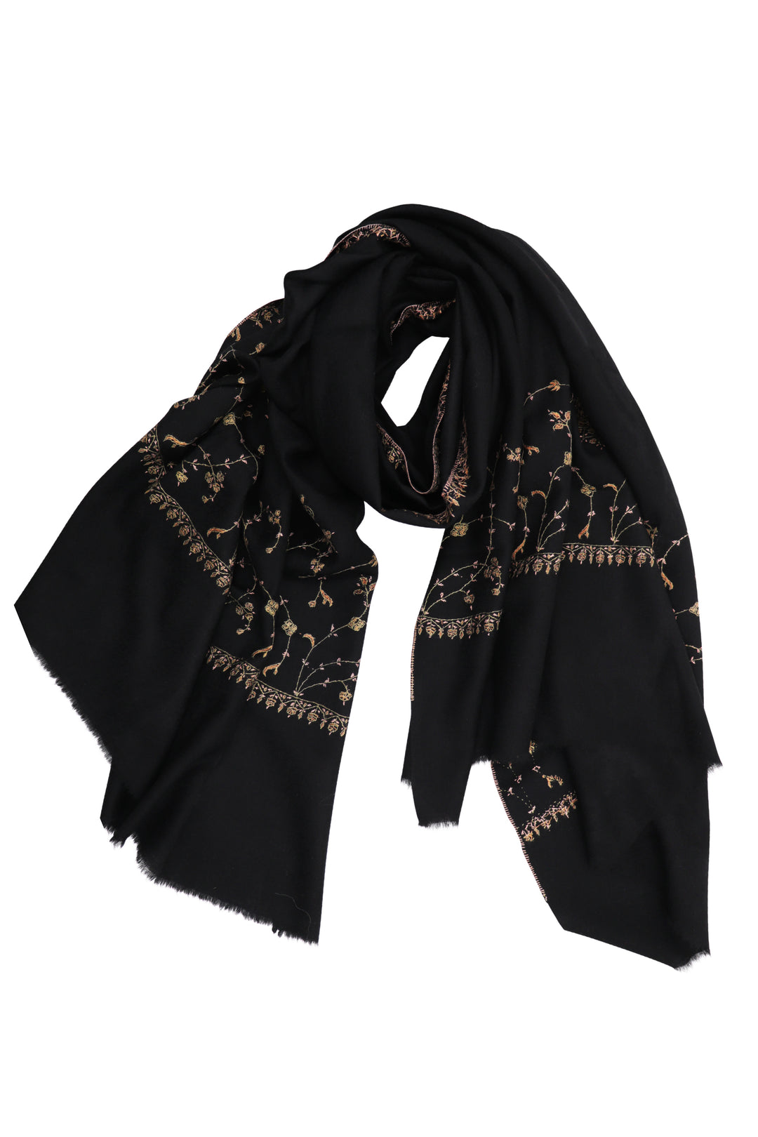 Paksha Hand embroidered kashmir wool shawl