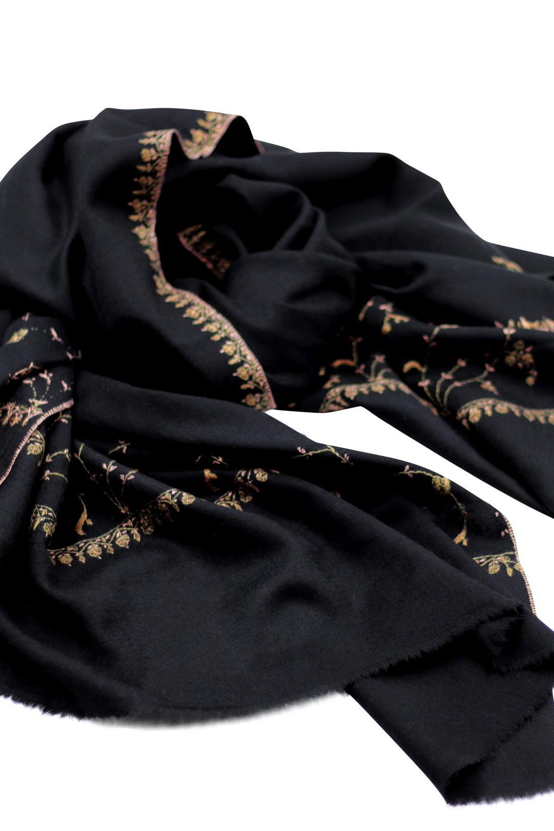 Paksha Hand embroidered kashmir wool shawl