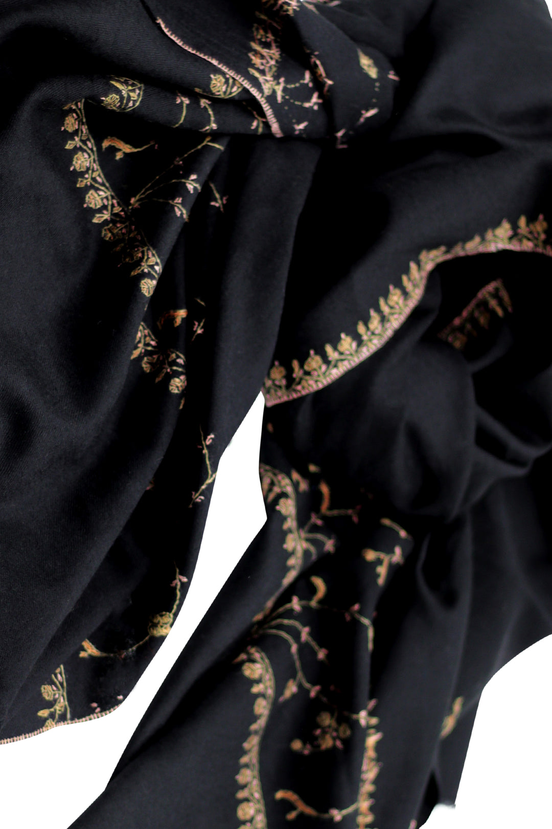 Paksha Hand embroidered kashmir wool shawl