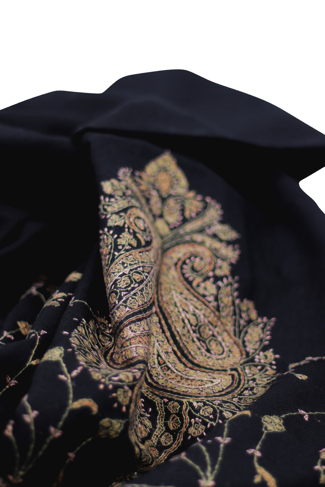 Paksha Hand embroidered kashmir wool shawl