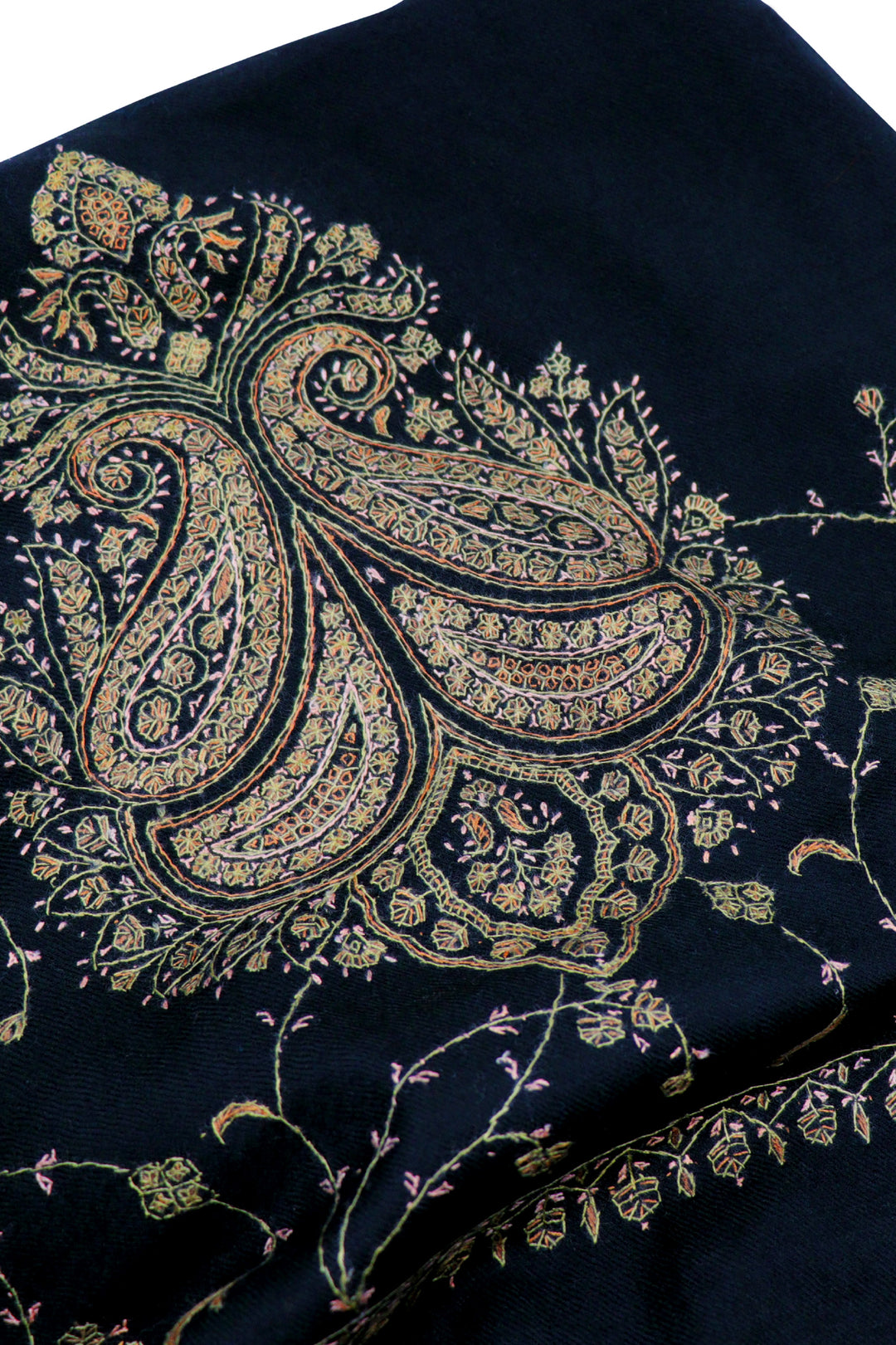 Paksha Hand embroidered kashmir wool shawl