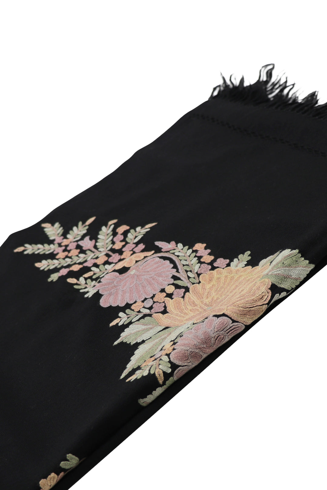 Sakura wool embroidered shawl