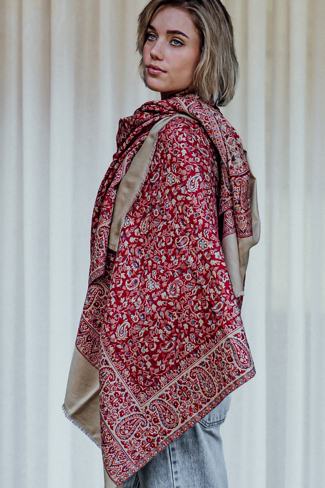 jaipur woolen shawl