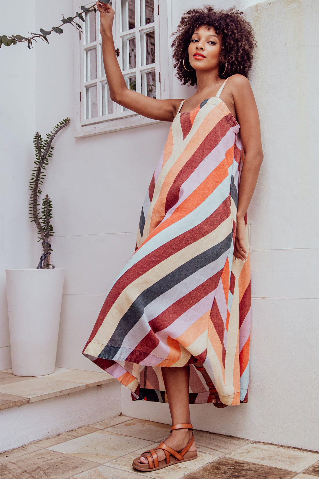 Positano Linen Maxi