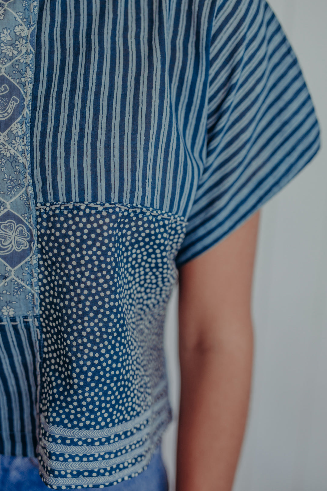Lucky Patch Box Top Jodphur Blue