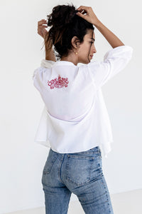 Easy Tiger Blouse Red Poppy