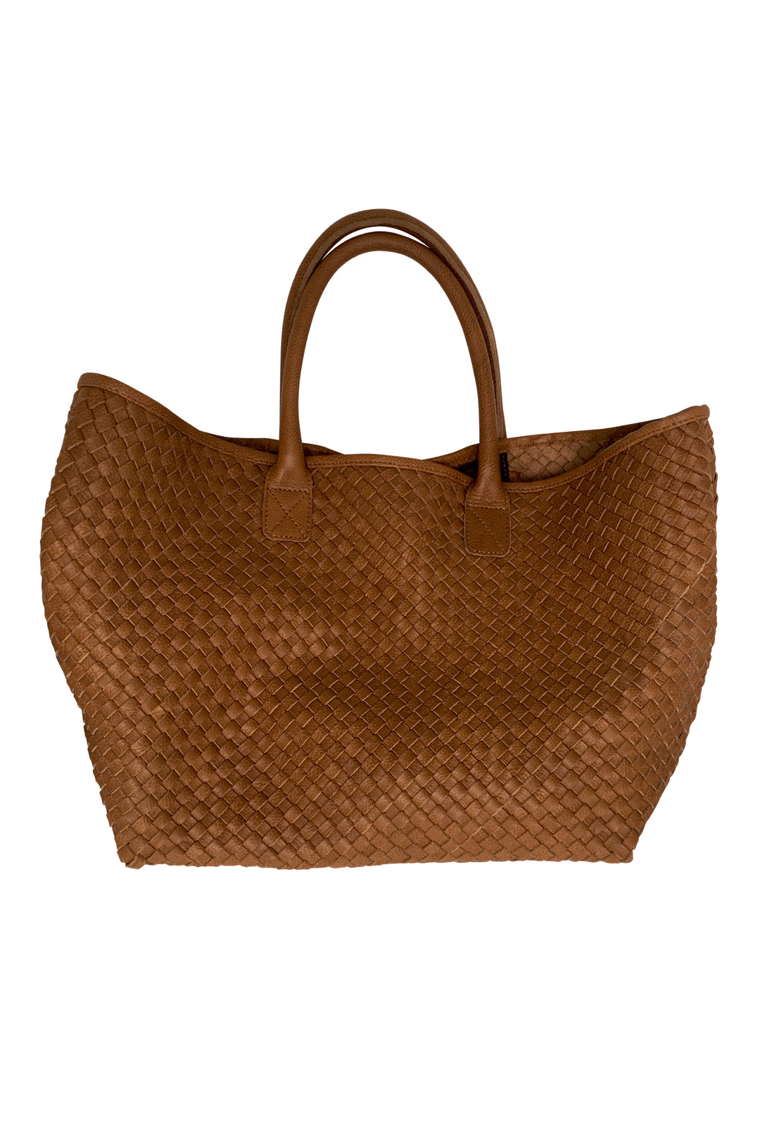 woven leather tote basket bag tan caramel