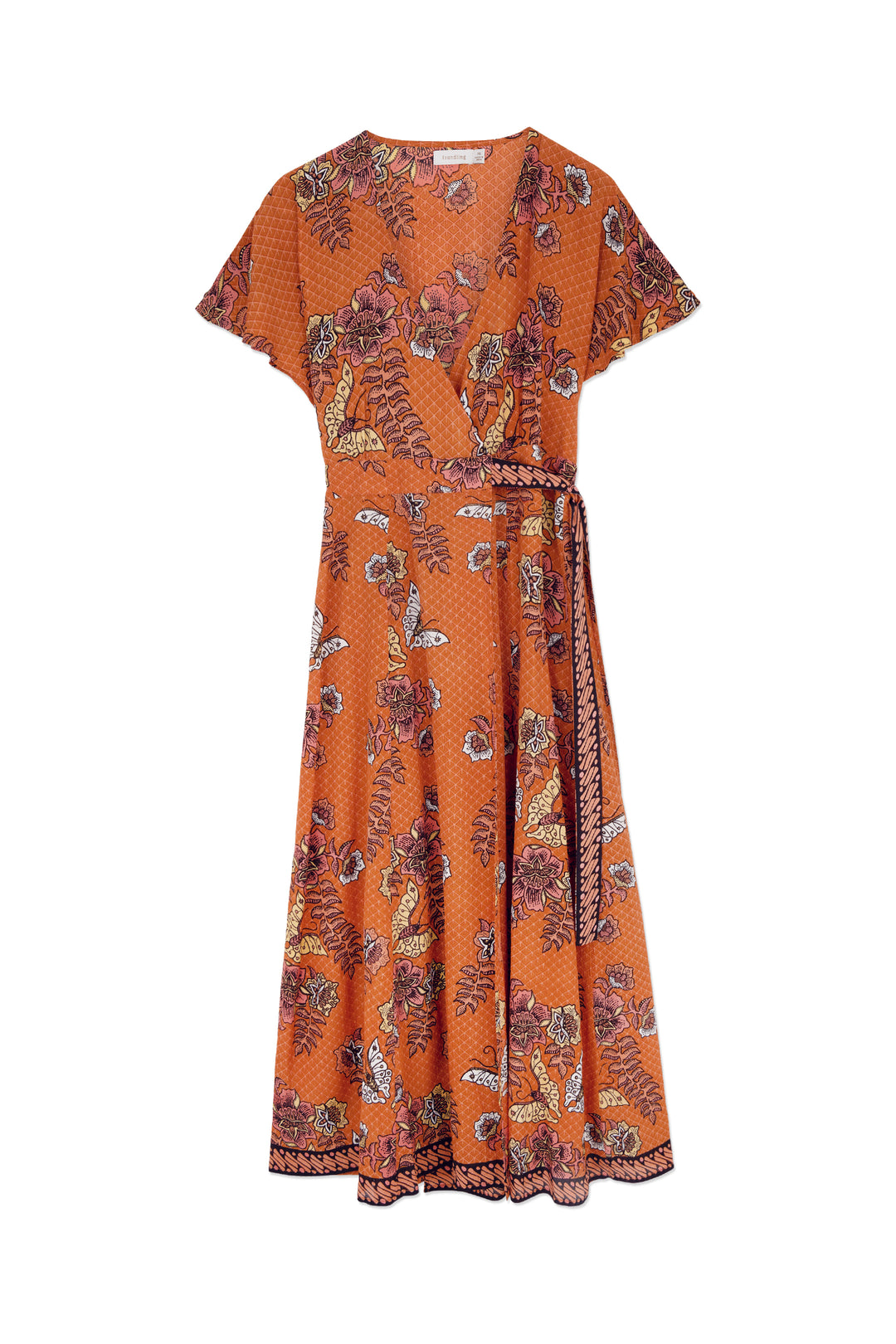 Madras Batik Wrap Dress