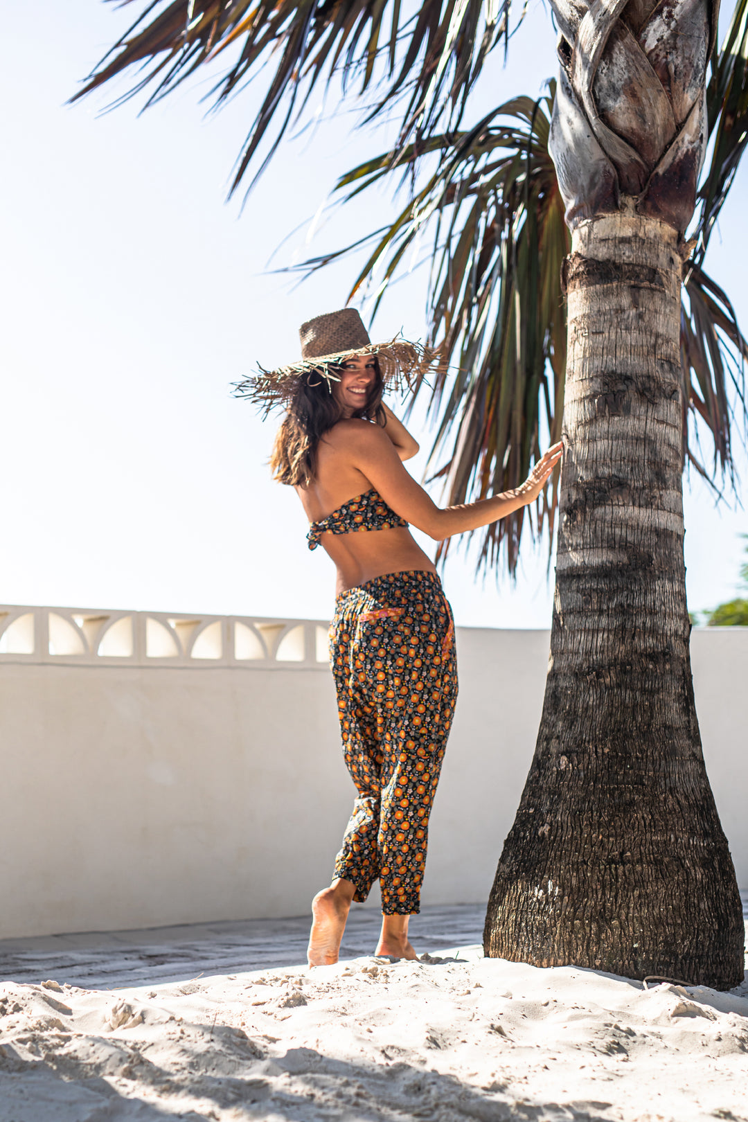 Woodstock Cotton Harem Pant Chicory