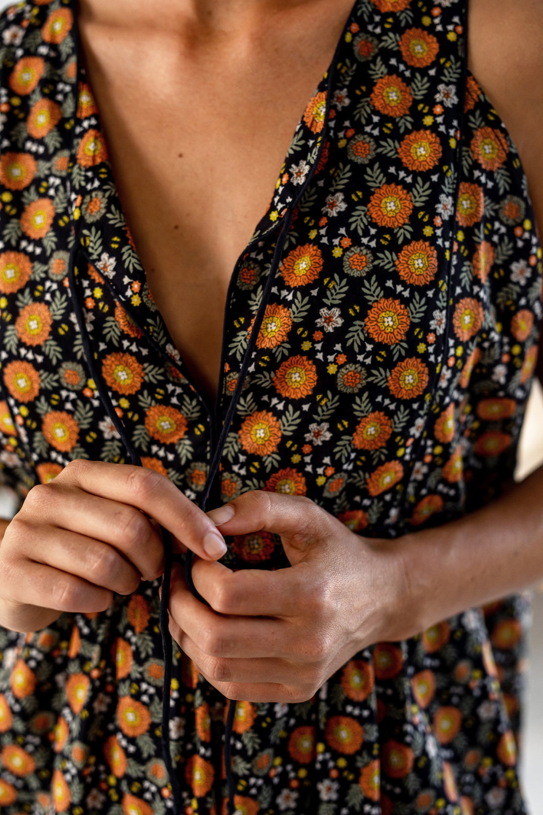 Woodstock Cotton Shift Dress Chicory