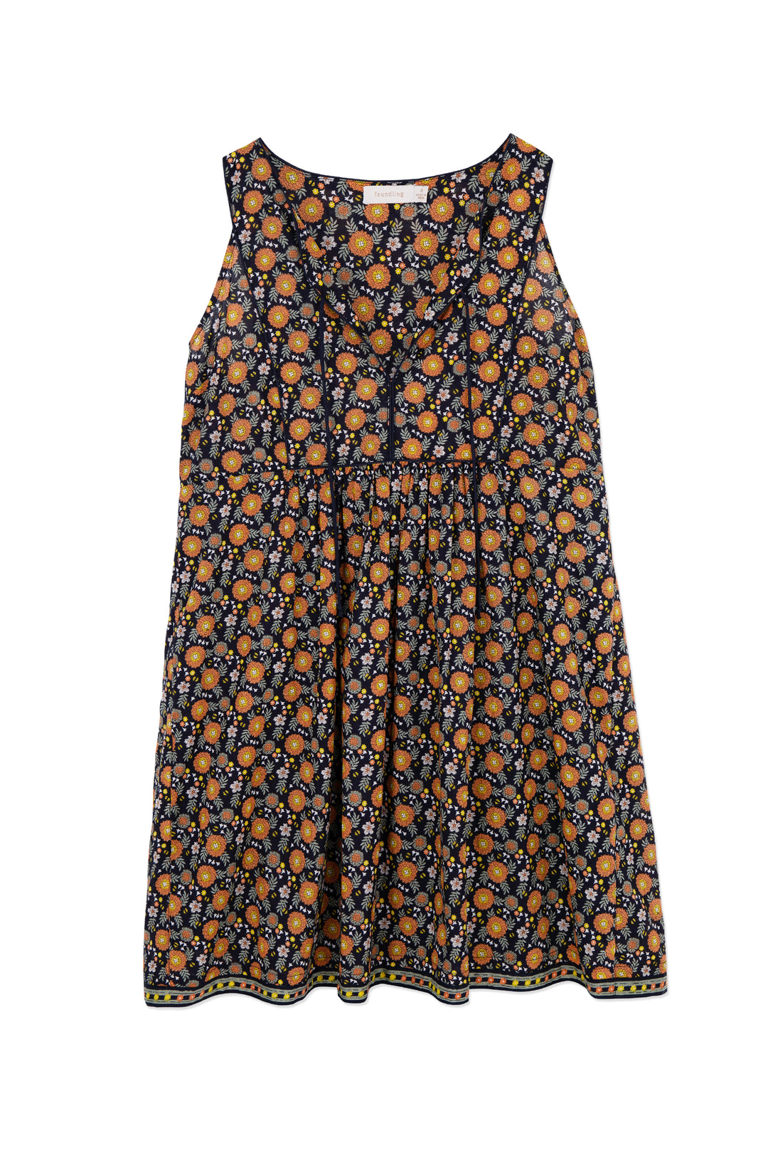 Woodstock Cotton Shift Dress Chicory