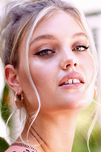 Byzantine empress rose gold earrings