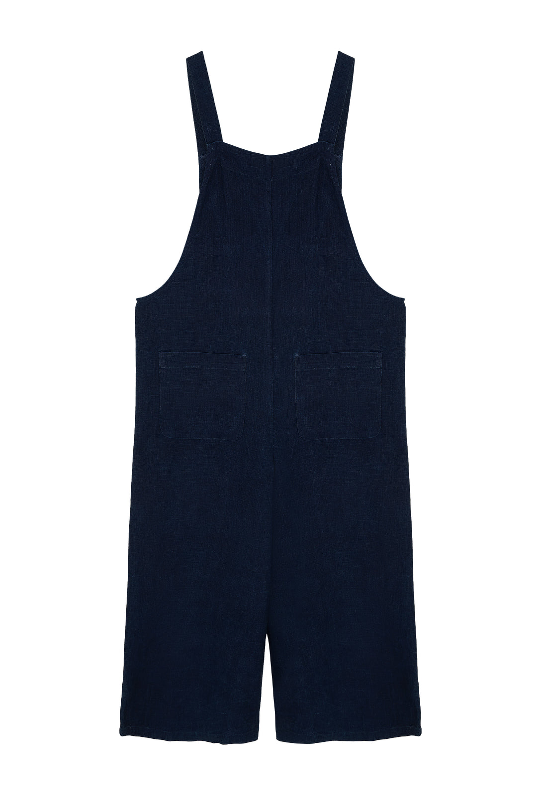 Flax Linen Pocket Jumpsuit Indigo
