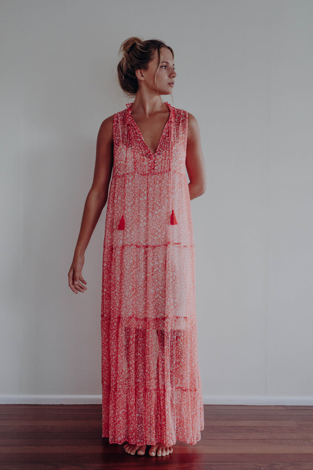 Holi tiered maxi dress