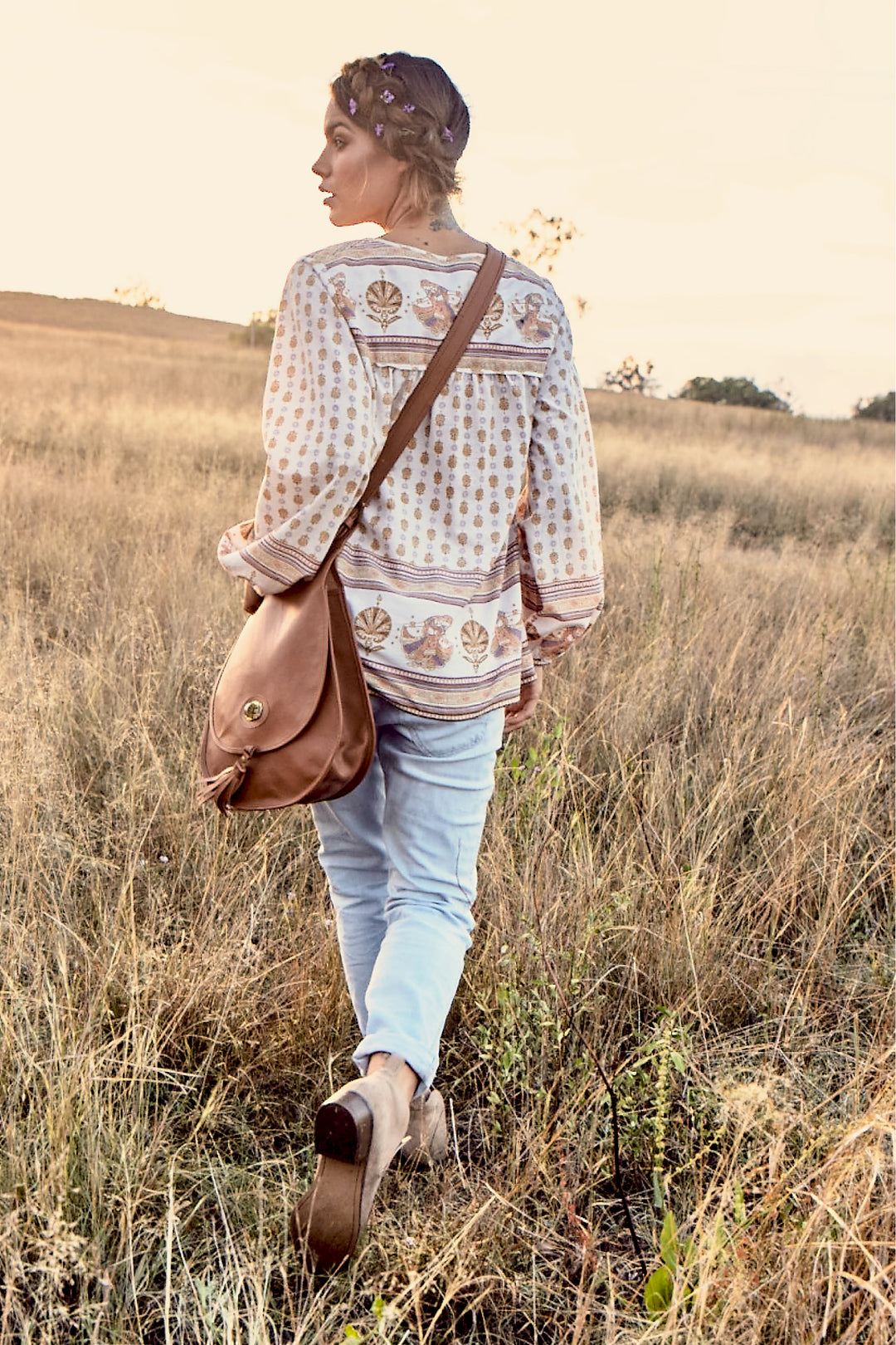 Stitch detail hotsell saddle bag