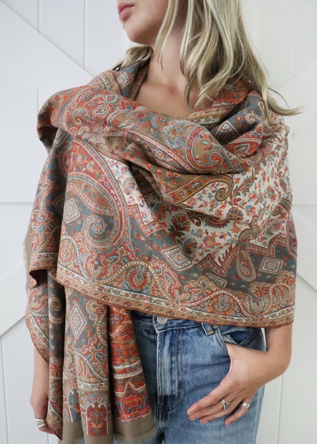 Golden Temple Paisley shawl