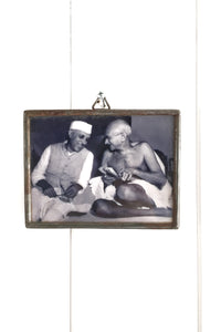 Gandhi & Neru miniature framed print