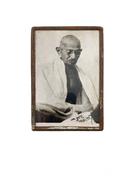 gandhi miniature framed print