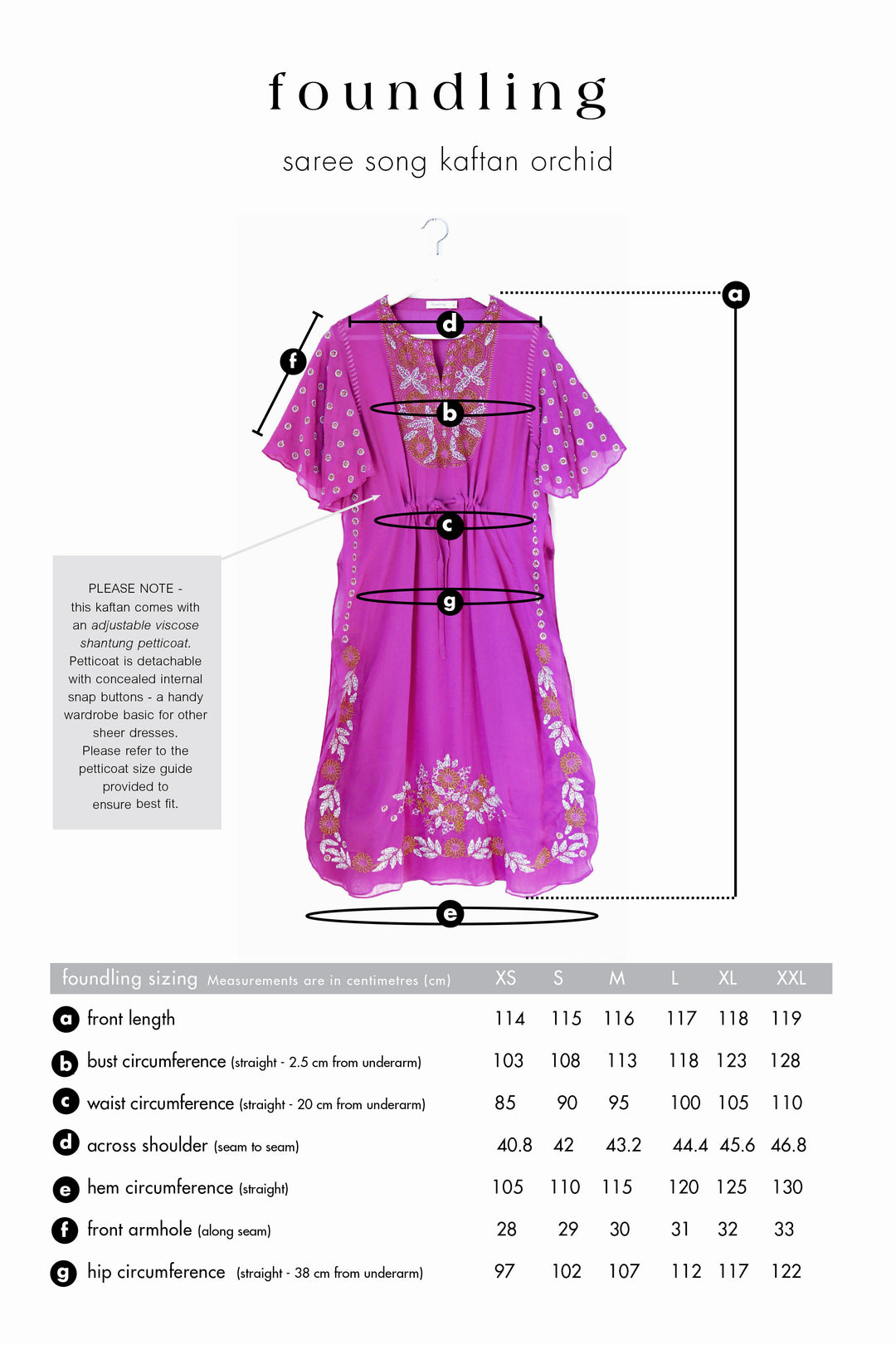 Saree Song Embroidered Kaftan Orchid