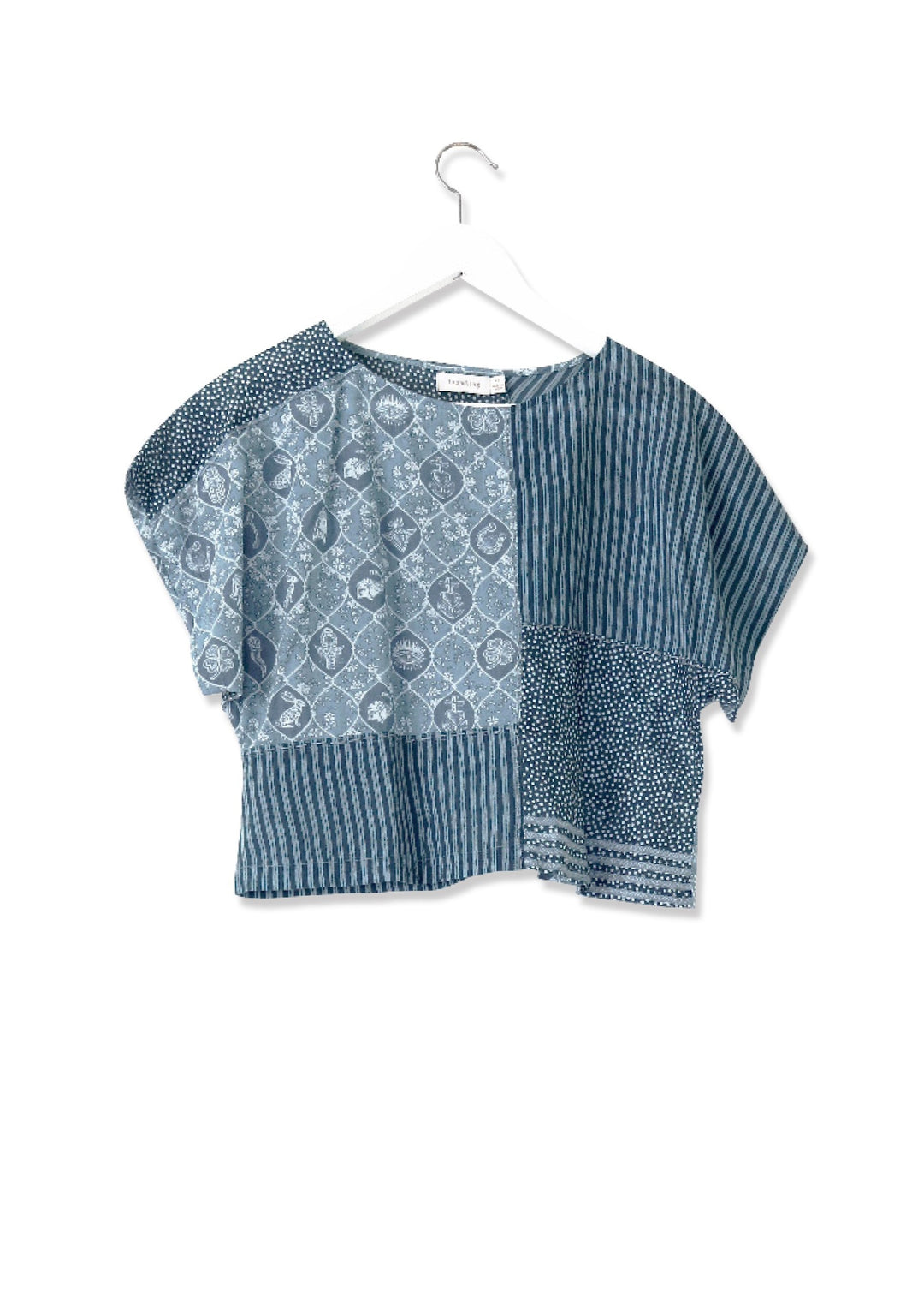 Lucky Patch Box Top Jodphur Blue