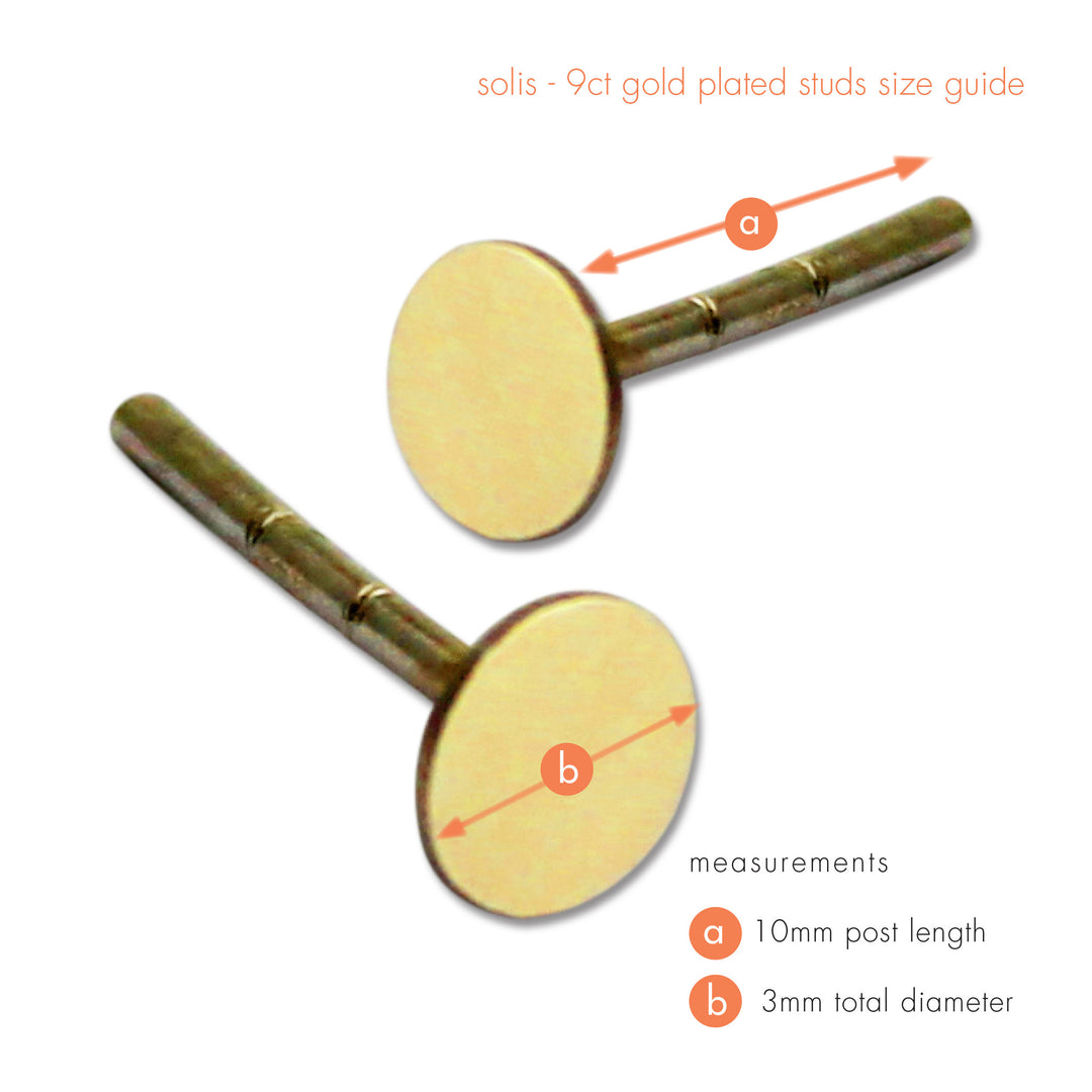 Solis gold stud matt or polished