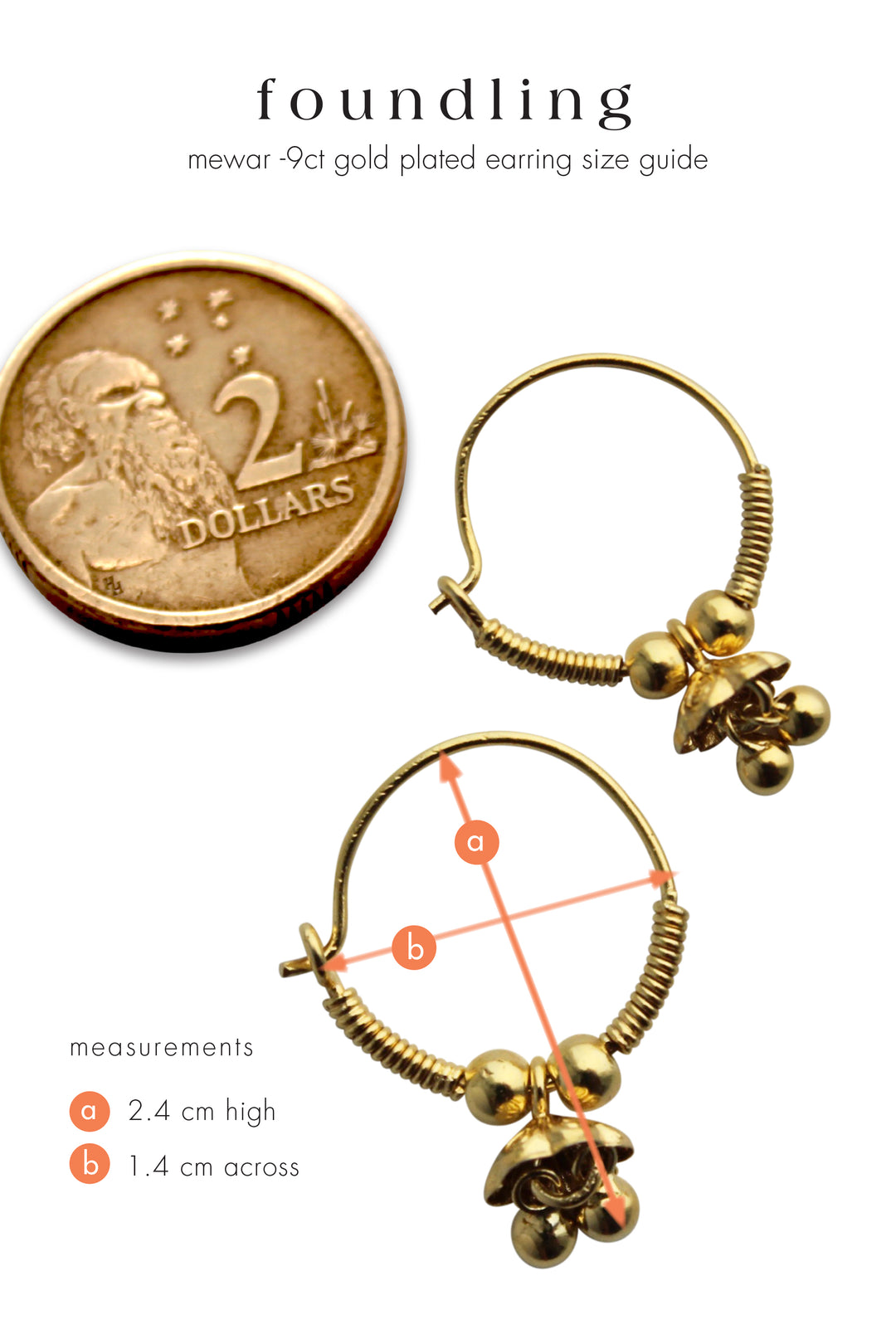 Vermeil Gold Indian Mewar sleepers
