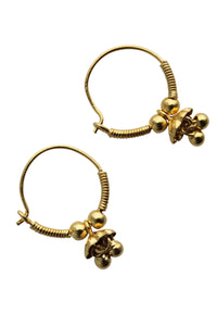Gold Indian Mewar sleeper earrings