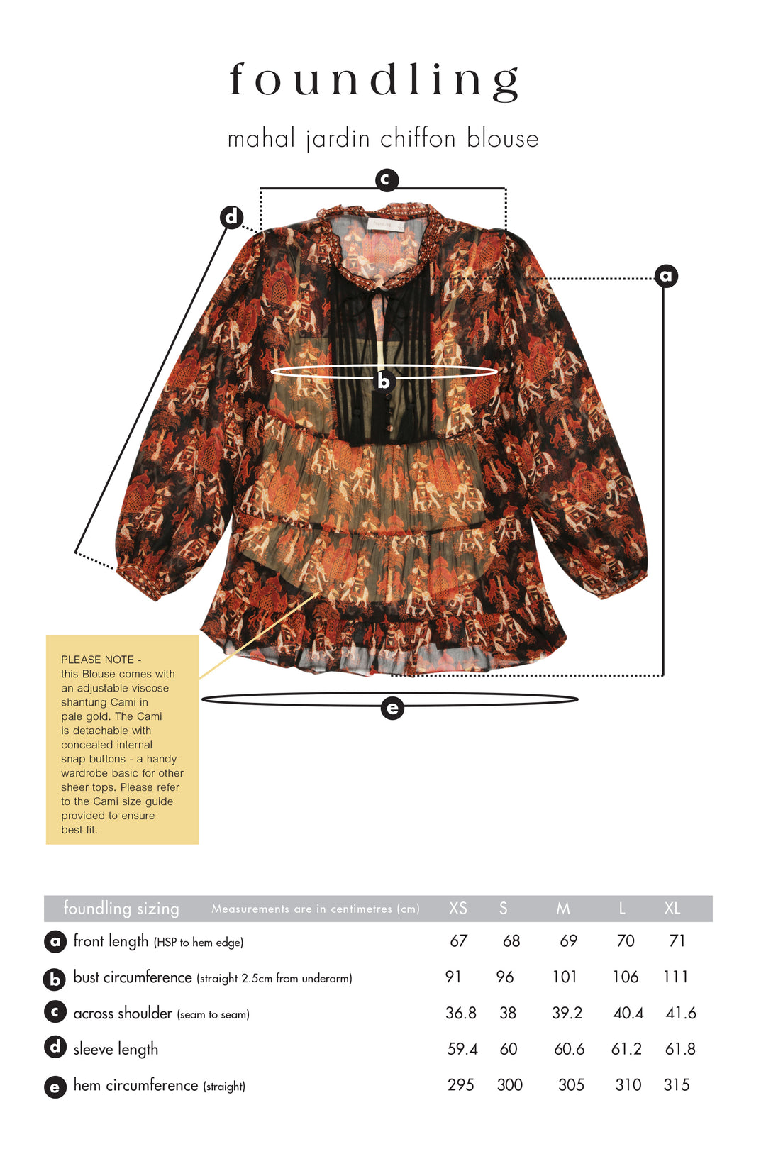 Mahal Jardin Chiffon Blouse