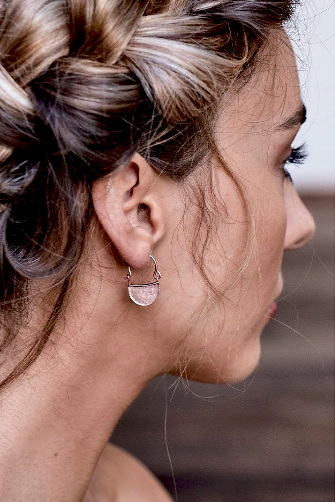 Byzantine earrings rose gold