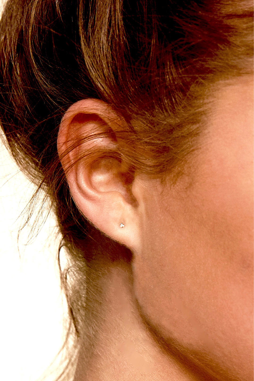 silver sona stud earrings