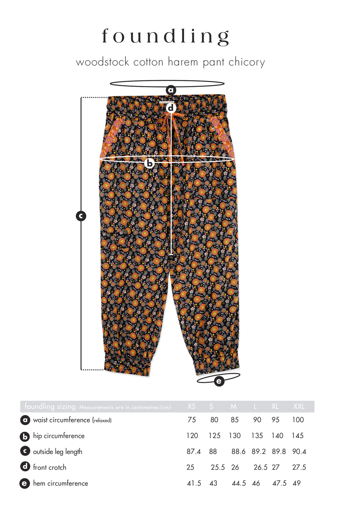 Woodstock Cotton Harem Pant Chicory