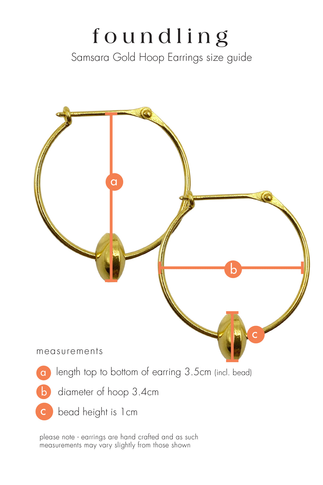 Samsara hoops gold