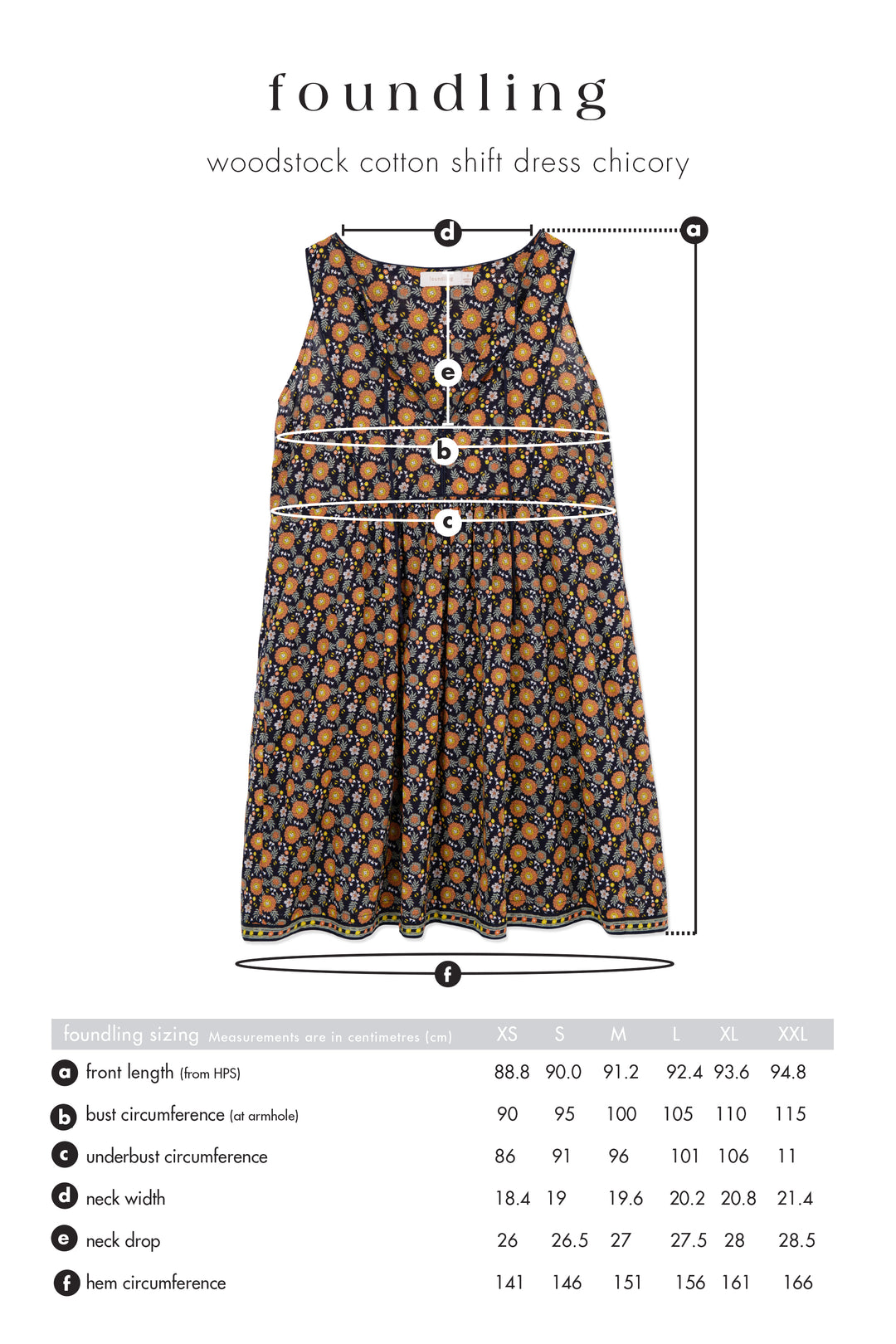 Woodstock Cotton Shift Dress Chicory