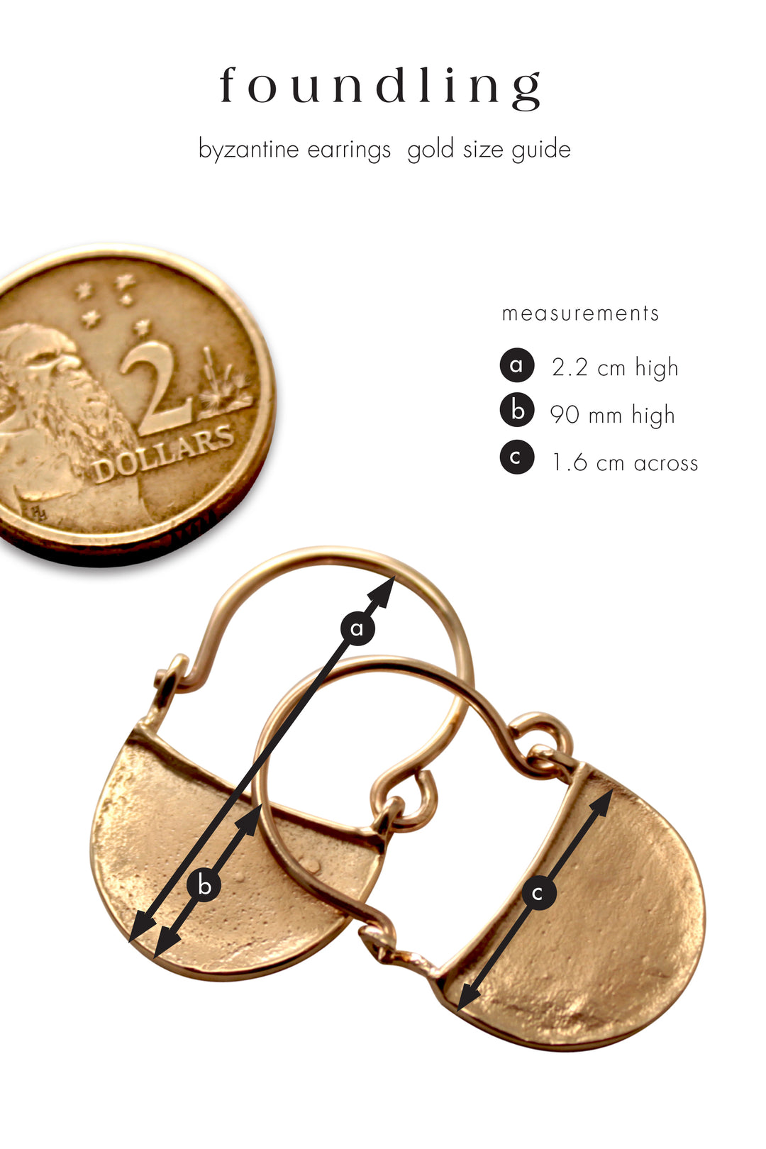 Byzantine earrings gold